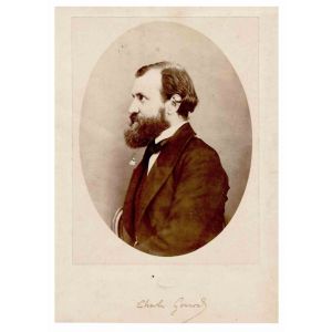 Photographic Portrait and Autograph of Charles Gounod