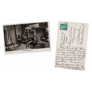 Autograph Postcard by Ferruccio Busoni - Original Manuscripts
