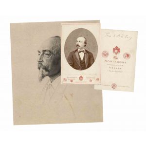 Photographic Portrait and Autograph by Hans von Bülow - Original Photographs