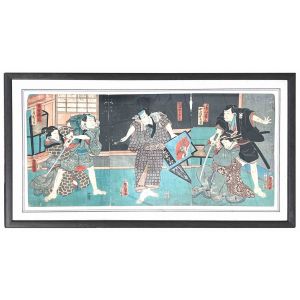Utagawa Kunisada - Kabuki Scene - Old Masters' Art