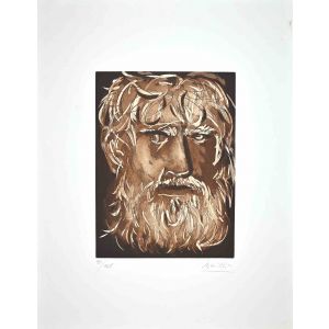 Giacomo Manzù - Portrait of King Oedipus - Modern Artwork