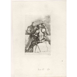 Three Engravings Of  Soldiers