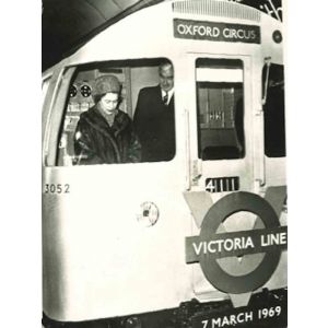Queen Elizabeth II Inaugurates Victoria Line - Vintage Photograph 