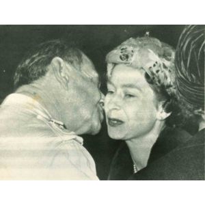 Queen Elizabeth II and King Friedrick - Vintage Photograph  