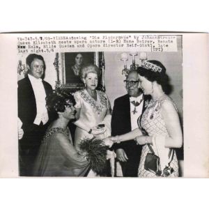 Queen Elizabeth II Crowns Prince Charles  King of England - Vintage Photograph 