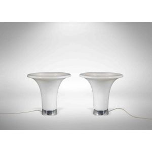 Pair of Table Lamps by Gino Vistosi
