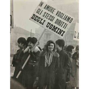 Women Manifestation - Vintage b/w Photo    