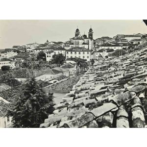 Rooftops View - Vintage b/w Photo   