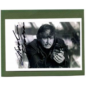 Portrait of Charles Bronson with Hand Signature