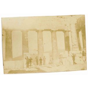 Hellenistic Columns  and Tourist - The Old Days 