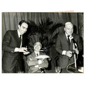 Anonymous - Franco and Carraro and Primo Nebiolo - Vintage Photograph 