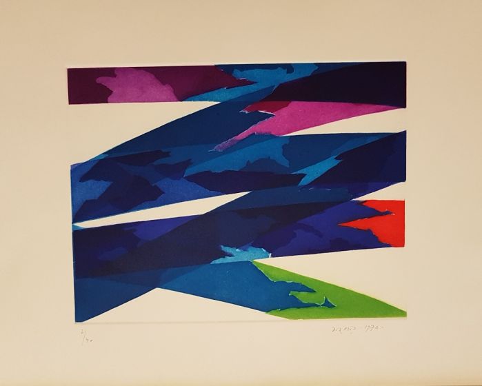 Piero Dorazio, Untitled, Colored Etching, 1970, Abstract Art, Contemporary Art