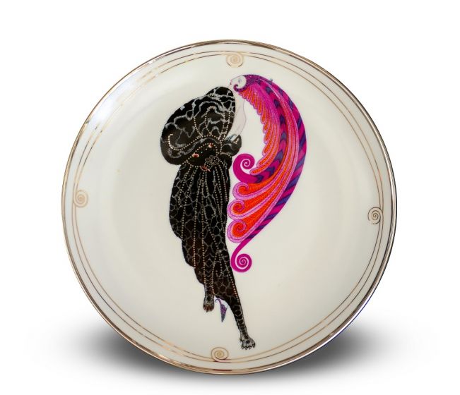 Beauty and the Beast Plate by Ertè - Decorative Object