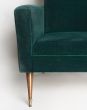 Couple of Green Velvet Armchairs - Design Furniture