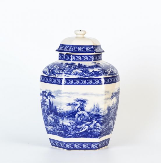 Ceramic Blue Decorative Object