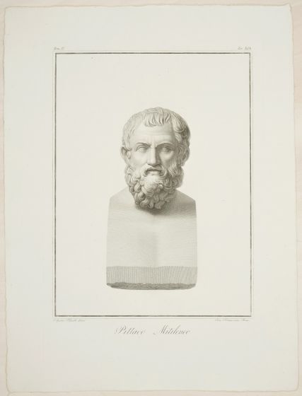 Pittaco Mitilineo by Pietro Fontana - Old Masters Original Print