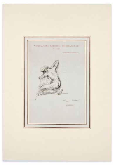 Feminine Figure by Giovanni Nicolini - Modern Artwork