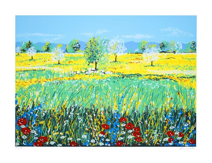 Flowery Meadow by Maddalena Striglio -  Contemporary Artwork