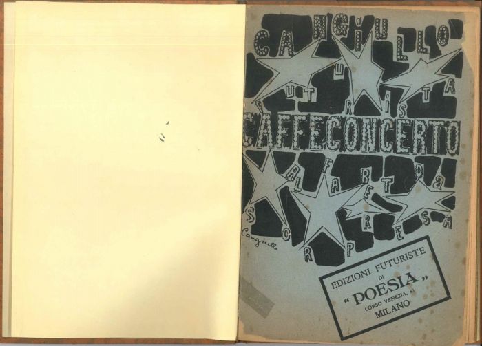 Caffè Concerto by Francesco Cangiullo - Futurist Rare Book