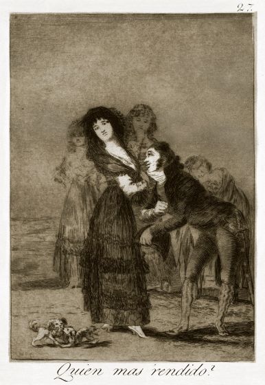 Quien mas rendido? by Francisco Goya - Old masters