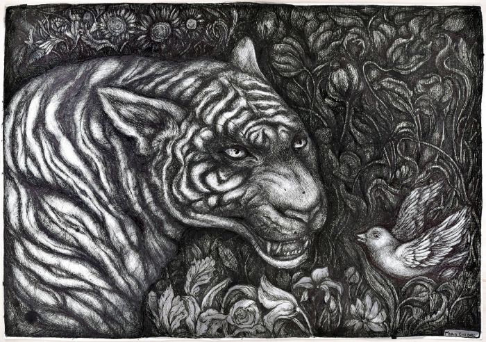 The Tiger by Maria Ginzburg - Contemporary Artwork 