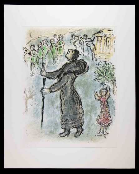 Marc Chagall - Odysseus disguised as a beggar - From the suite "Odyssey" - Contemporary Art