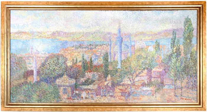 Pointilliste View of Istanbul