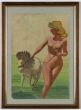 Jean-Raymond Delpech - Woman and Horse - Modern Artwork