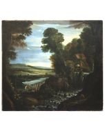 Landscape With Figures by Matthijs Bril - Old Master 