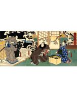 Utagawa Hirosada - Nakamura Nanji II as Otsuyu - Modern Artwork
