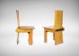 Carlo Scarpa - Pair of Wooden Chairs - Furniture 