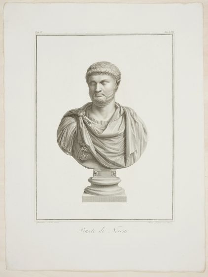 Busto di Nerone by Pietro Fontana - Old Masters Original Print
