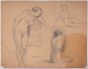 Sketches for Female Nudes by Dreyfus-Stein - Modern Artwork