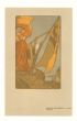La sera is an original woodcut on ivory-colored paper realized by Adolfo De Karolis. 
