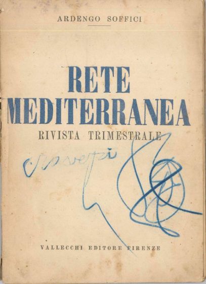 A.Soffici, Rete Mediterranea, First issue, Vallecchi Publishing House, Florence, 1920 , Cover