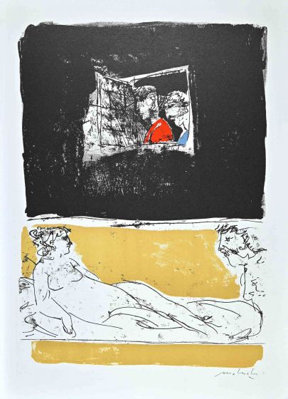 The Nude and Gazing through Window