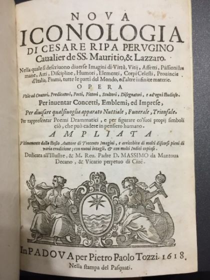 Nova Iconologia di Cesare Ripa Perugino Cavalier de SS. Maurition 