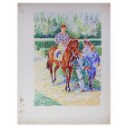 Jockey N ° 9 On Horseback