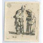 Beggar Man and Beggar Woman Conversing
