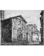L. Rossini, Tivoli, Rome, Architecture, Ruins, Landscape, Roman, Villa, Palace, Neoclassicism, Old Masters, Artworks, Etchings, Engraves, Domiziano, Emperor, Albano, Church, Ruins