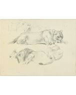 Lions by Wilhelm Lorenz - Modern Artwork