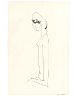 Stylized Female Nude by Alkis Matheos - Contemporary Artwork 