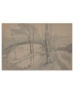 Bridge On The River by Emile-Louis Minet - Modern Artwork