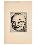 Japanese Mask by Henri Charles Guérard - Modern Artwork