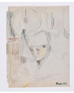 Portrait of Boy by Jean Dreyfus-Stern - Contemporary Artwork 