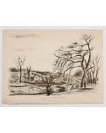 Landscape by Pierre Frachon-Forcade - Modern Artwork
