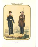 Army of the Sea: Corps of Seafaring Gunners - Lithograph by Antonio Zezon. Naples 1855.
