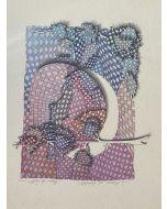 "La Rocca di Spoleto"  is an original watercolor drawing on ivory-colorated paper by Nevio De Zolt.