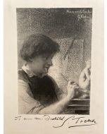 "Sculptor"  is an original print in etching technique on paper by Anonymous Artist of the 20th century.
