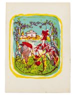 Rooster by Mino Maccari- Modern Artwork